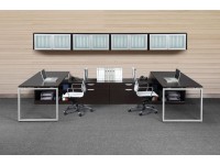 Modern Office - Loop Leg Desk with Various Storage Options